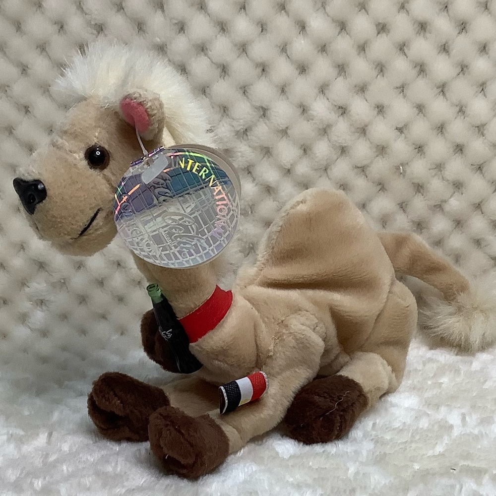 Coca Cola Collection Egypt Vintage Plush Ramel the Camel Stuffed Animal w Tags